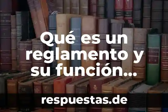 Que es el nombre legal en derecho 6 Qué es un reglamento y su función legal