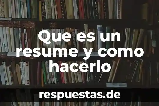 Que es un kit de limpieza básico y como hacerlo 5 Que es un resume y como hacerlo