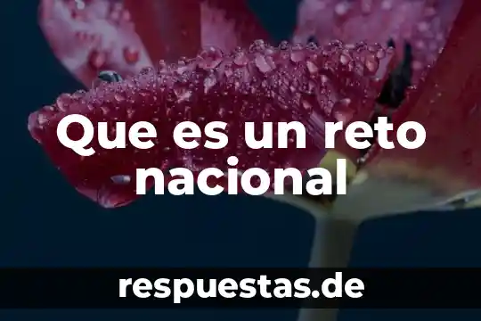 Que es la soberania popular y nacional 3 Que es un reto nacional