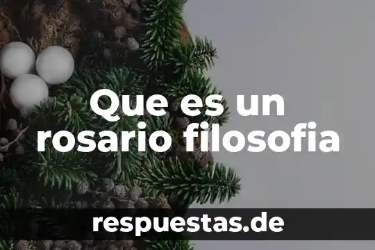 Que es esotérico en filosofia 8 Que es un rosario filosofia