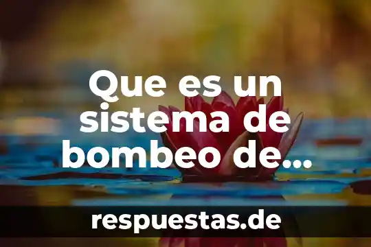Sociedad legal que es 5 Que es un sistema de bombeo de ariete