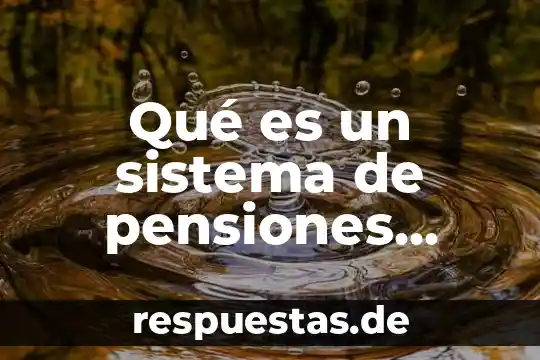Que es el sistema educativo capitalista 5 Qué es un sistema de pensiones privado