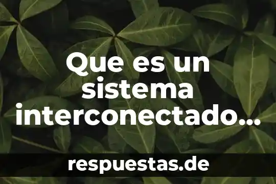 Qué es la real sociedad europa 3 Que es un sistema interconectado a red