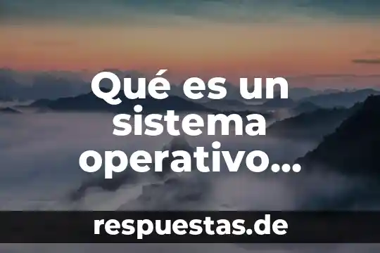 Qué es núcleo verbal modo y número 5 Qué es un sistema operativo modo texto