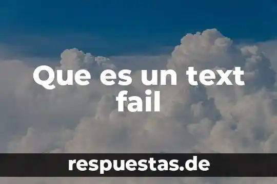 Qué es la arquitectura en sistemas 5 Que es un text fail