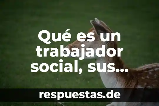 Que es una realidad social sobre una problematica 4 Qué es un trabajador social, sus cualidades y roles