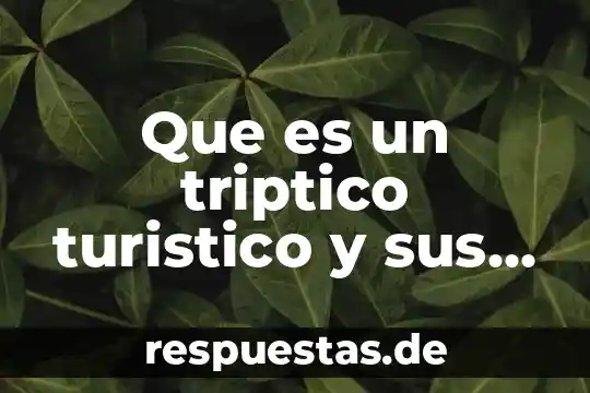 Que es un discurso y partes 4 Que es un triptico turistico y sus partes