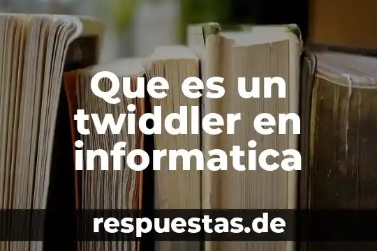 Que es negrita en informatica 3 Que es un twiddler en informatica