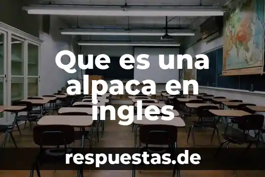 Que es preposicion significado en ingles 6 Que es una alpaca en ingles