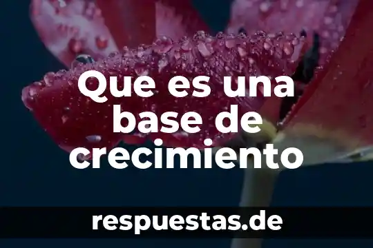Que es un crecimiento poblacional y sus tipos 7 Que es una base de crecimiento