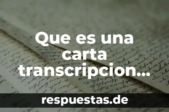 Qué es la carta apostólica 4 Que es una carta transcripcion de universitario