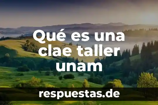 Qué es el rector de la unam 8 Qué es una clae taller unam