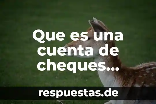 Qué es una cuenta maestra banamex 4 Que es una cuenta de cheques maestra