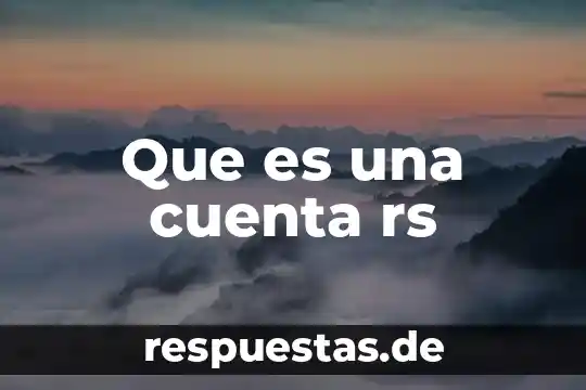 Que es una cuenta e mail 8 Que es una cuenta rs