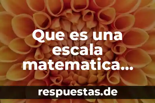 Que es modelar matematica 8 Que es una escala matematica resumen