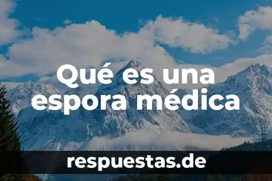 Qué es la bioenergética médica 5 Qué es una espora médica