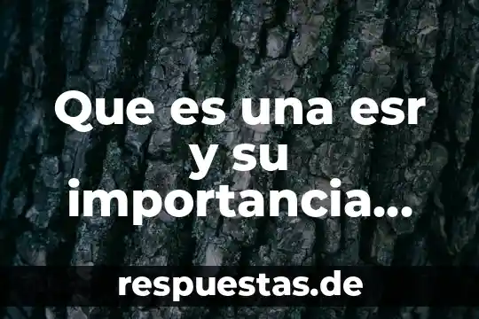 Humus que es y su importancia 3 Que es una esr y su importancia cemefi