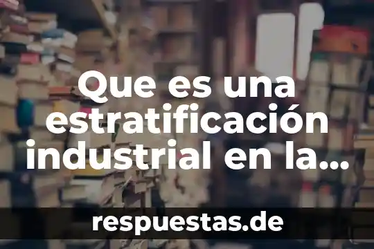 Qué es la estratificación en marketing 5 Que es una estratificación industrial en la sociedad