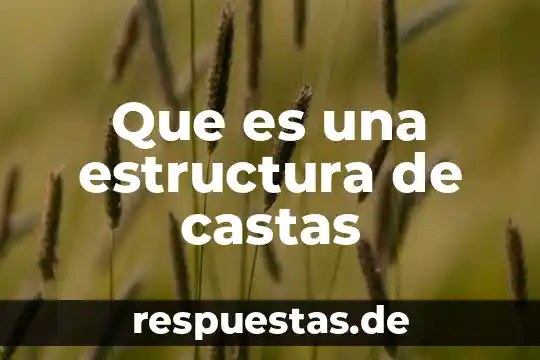 Que es una estructura helicoidal 8 Que es una estructura de castas
