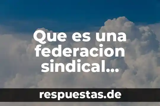 Qué es el código fiscal de la federación definición 7 Que es una federacion sindical mexico