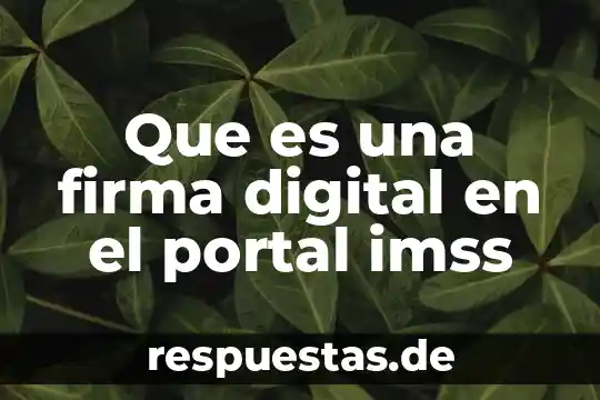 Que es cesion de derechos del imss 7 Que es una firma digital en el portal imss