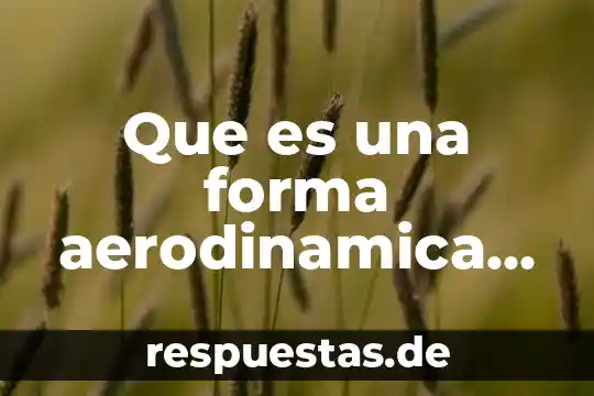 Que es idea juricos unam 5 Que es una forma aerodinamica unam