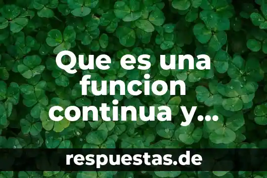 Que es mejora continua como departamento en un restaurante 4 Que es una funcion continua y convergente