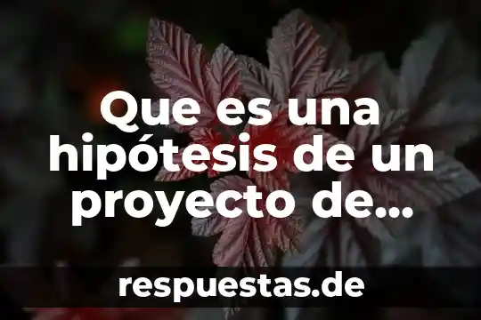 Que es un proyecto mutuamente excluyente 5 Que es una hipótesis de un proyecto de tesis