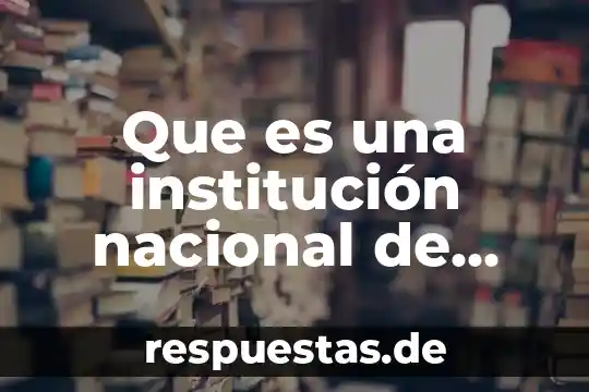Que es una institucion gubernamental definicion 7 Que es una institución nacional de crédito