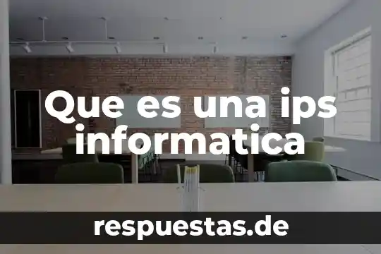 Que es negrita en informatica 8 Que es una ips informatica