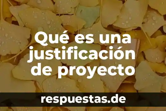 Que es la justificacion del tema de un proyecto 5 Qué es una justificación de proyecto