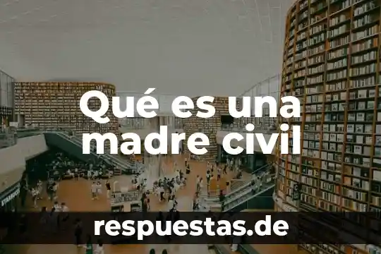 Legislación civil que es 3 Qué es una madre civil