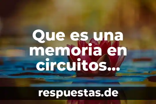 Que es una memoria en circuitos logicos