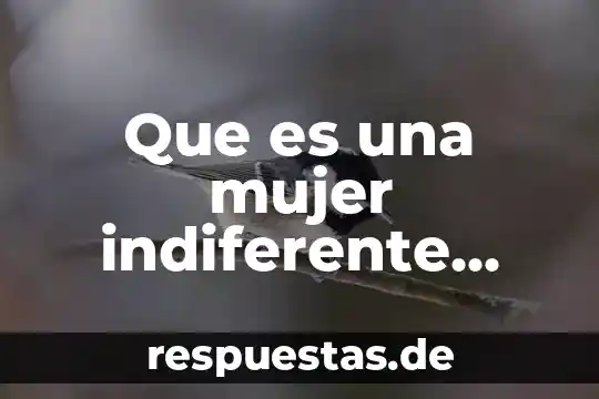 Te enseñare lo que es ser mujer 4 Que es una mujer indiferente para un hombre