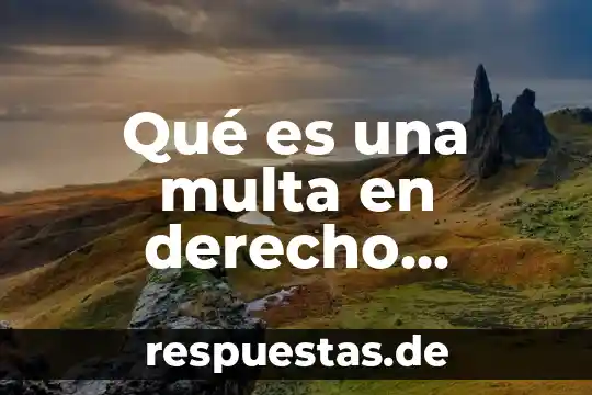 Que es una multa paga por haber vivido nada 3 Qu茅 es una multa en derecho administrativo