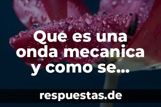 Que es el alcohol bebida efectos produce 6 Que es una onda mecanica y como se produce
