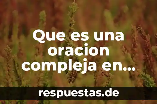 Que es disciplina en administracion concepto 4 Que es una oracion compleja en ingles