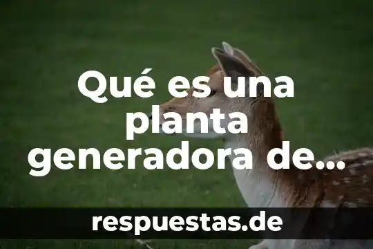 Escala de la planta que es 3 Qué es una planta generadora de carbón