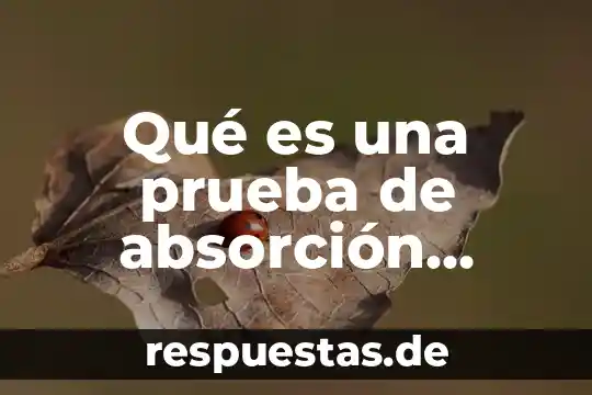 Que es estudio correnacional 4 Qué es una prueba de absorción dieléctrica