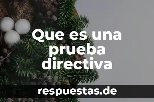 Prueba estadística rmsep que es 6 Que es una prueba directiva