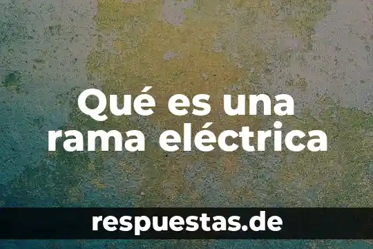 Dirección eléctrica automóvil qué es 8 Qué es una rama eléctrica