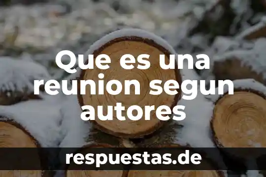 Que es el interes compuesto segun autores 8 Que es una reunion segun autores