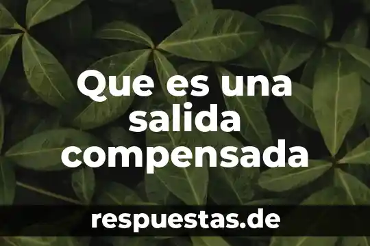 Que es una salida compensada