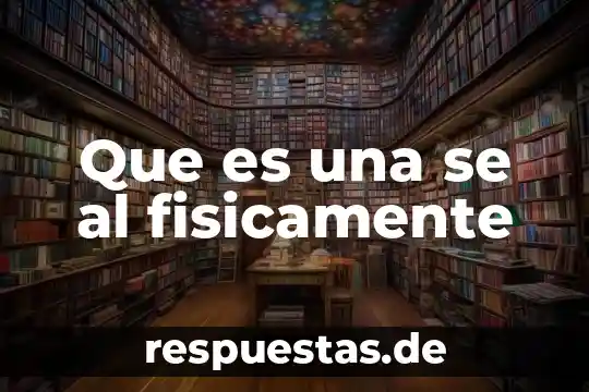 Que es una se al fisicamente