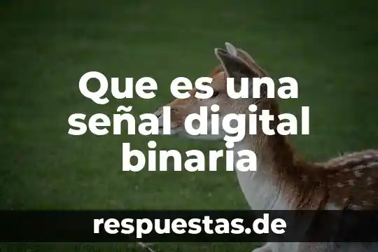 Qué es imoresion digital 6 Que es una señal digital binaria