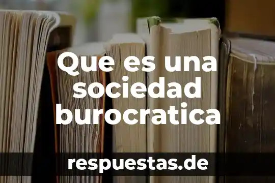 Democratización radical de la sociedad americana que es 8 Que es una sociedad burocratica