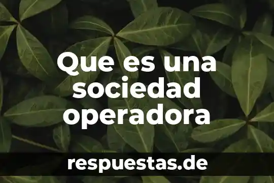 Que es la superestructura de la sociedad 4 Que es una sociedad operadora