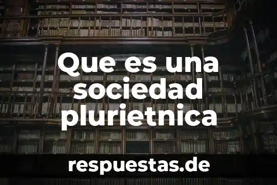 Qué es duración de la sociedad 5 Que es una sociedad plurietnica