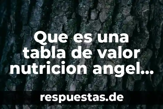 Qué es energía en nutricion animal 6 Que es una tabla de valor nutricion angel gil