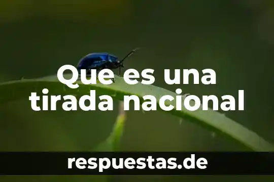 Qué es un historia clínica 4 Que es una tirada nacional